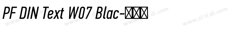 PF DIN Text W07 Blac字体转换 PF DIN Text W07 Blac字体转换